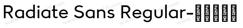 Radiate Sans Regular字体转换
